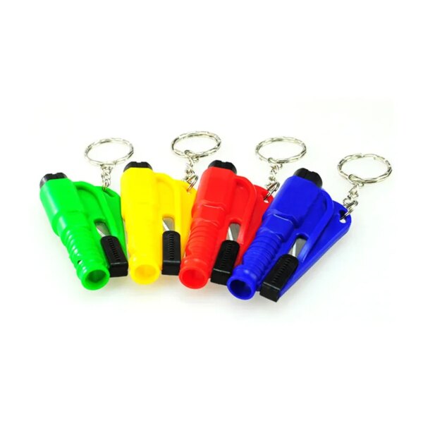 1pcs Self-defense Spike Cone Mini Window Breaker Protection Key Chain Emergency Car Safety Hammer Whistle Cutter Escape Spike - Image 3