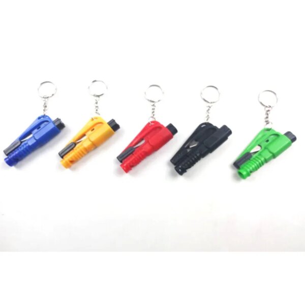 1pcs Self-defense Spike Cone Mini Window Breaker Protection Key Chain Emergency Car Safety Hammer Whistle Cutter Escape Spike - Image 4