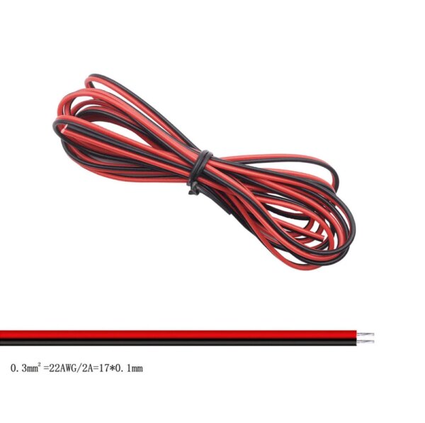 2/3/4/5/6Pin Led Strip Wire 22AWG 10m/20m/50m/100m Electrical Wire Red Black Cable For WS2812B WS2811 SK6812 5050 2835 5730 - Image 5