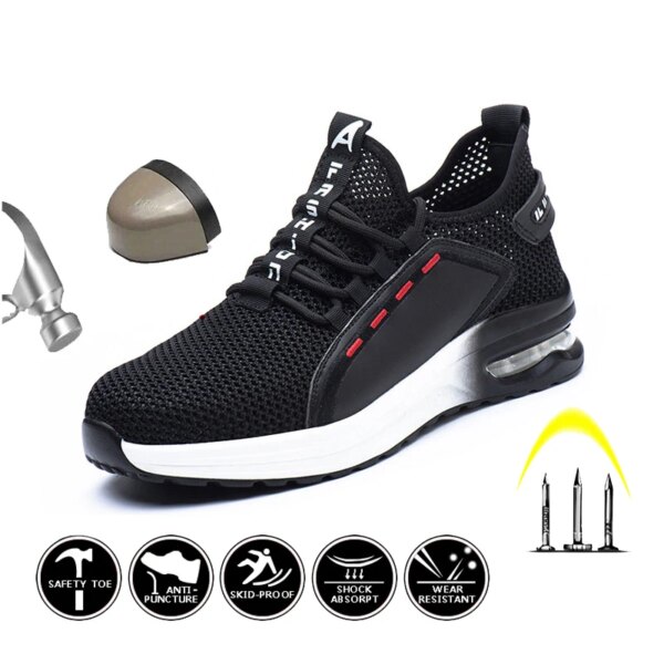 2022 New Hot Safety Shoes Static-Free Anti-Fatigue Winter Boots Work Industrial Shoe Steel Toe Kevlar For Men Shoes Sneakers - Image 18