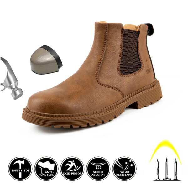 2022 New Hot Safety Shoes Static-Free Anti-Fatigue Winter Boots Work Industrial Shoe Steel Toe Kevlar For Men Shoes Sneakers - Image 21