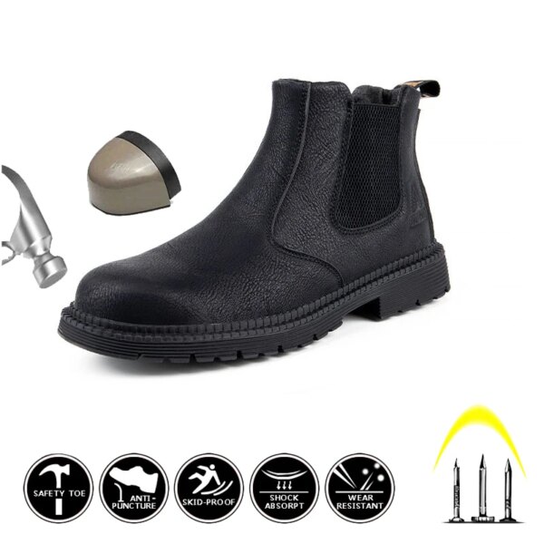 2022 New Hot Safety Shoes Static-Free Anti-Fatigue Winter Boots Work Industrial Shoe Steel Toe Kevlar For Men Shoes Sneakers - Image 23