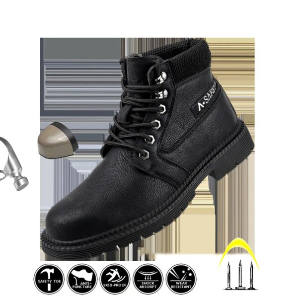 2022 New Hot Safety Shoes Static-Free Anti-Fatigue Winter Boots Work Industrial Shoe Steel Toe Kevlar For Men Shoes Sneakers - Image 26