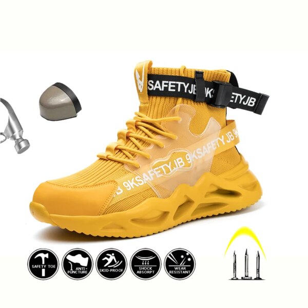 2022 New Hot Safety Shoes Static-Free Anti-Fatigue Winter Boots Work Industrial Shoe Steel Toe Kevlar For Men Shoes Sneakers - Image 29