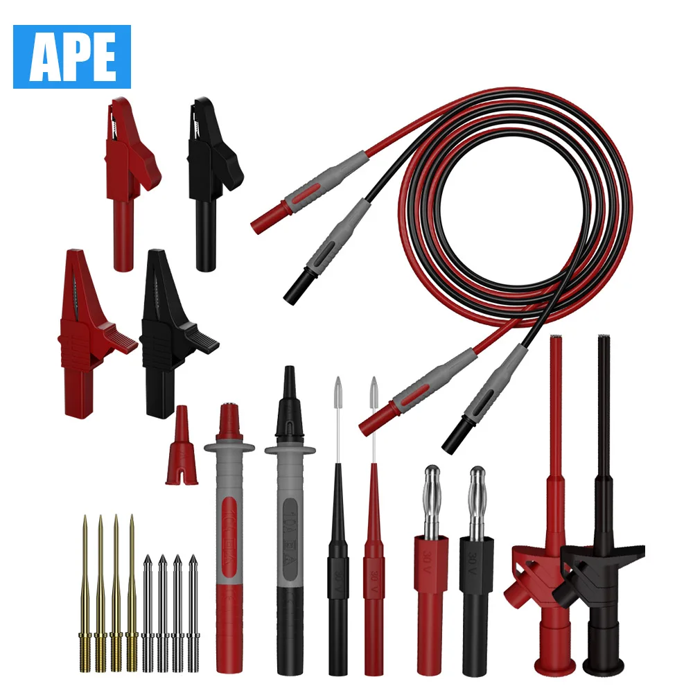 22pcs Multimeter Test Leads Kit with Digital Electrical Test Probes Set ...