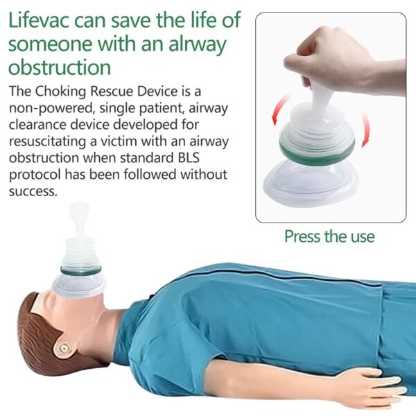 3PCS/Set Portable First Aid Kit LifeVac Family Emergency Device Breath Trainer Anti Choking Rescue Device for Adult and Children - Image 6
