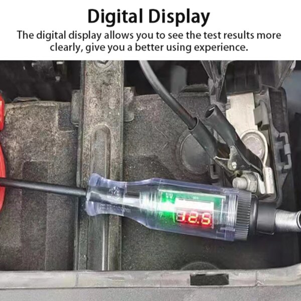 6V 12V 24V Portable Car Automotive Electric Digital Display Circuit Tester Truck Circuit Probe Test Pen Automotive Tester - Image 5