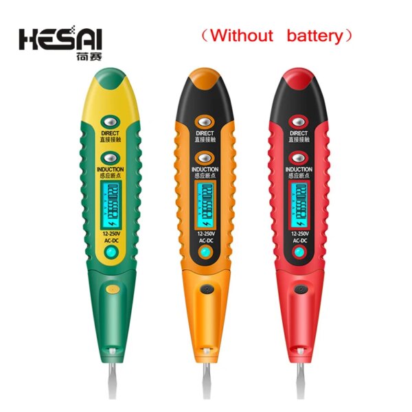 90-1000V Non-Contact/Touch Socket Wall AC Power Outlet Voltage Detector Sensor Tester Pen LED Light AC 110V-220V Test Pen - Image 2