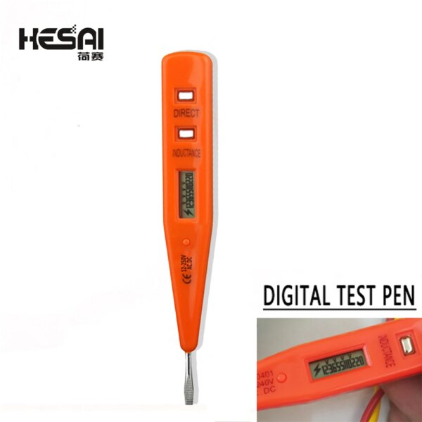 90-1000V Non-Contact/Touch Socket Wall AC Power Outlet Voltage Detector Sensor Tester Pen LED Light AC 110V-220V Test Pen - Image 4