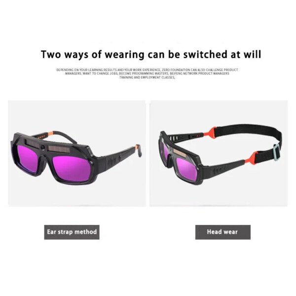 Anti-glare welding glasses automatic darkening welding mask eye protection welding goggles - Image 3