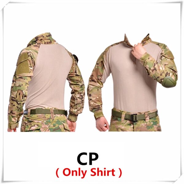 Camouflage tactical military clothing paintball army cargo pants combat trousers multicam militar tactical pants with knee pads - Image 15