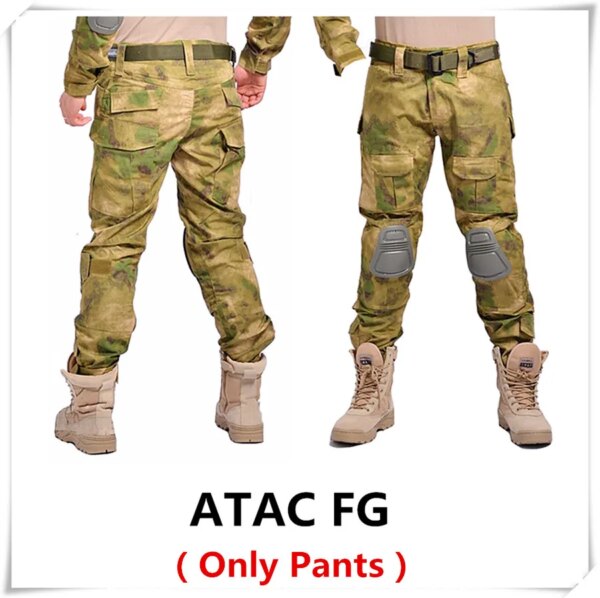 Camouflage tactical military clothing paintball army cargo pants combat trousers multicam militar tactical pants with knee pads - Image 19