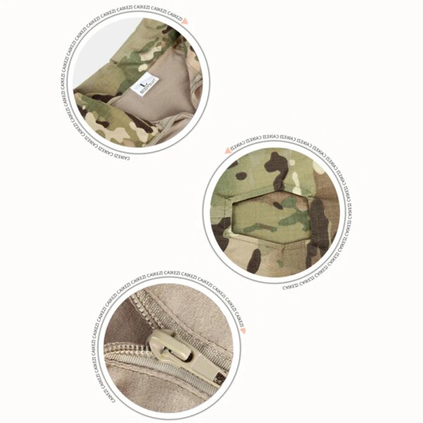 Camouflage tactical military clothing paintball army cargo pants combat trousers multicam militar tactical pants with knee pads - Image 6