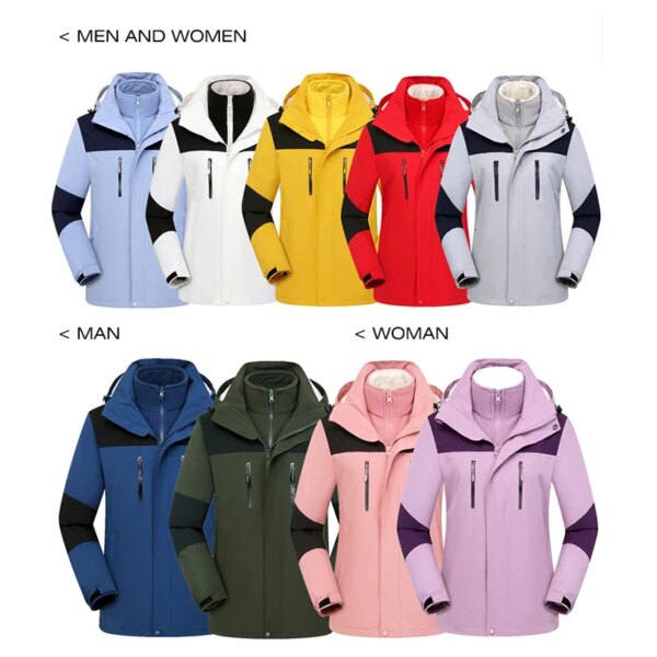 Custom Logo jacket Men winter Windproof Waterproof Jacket  Custom Sweet Couple coat Unisex Outdoor Jackets - Image 4