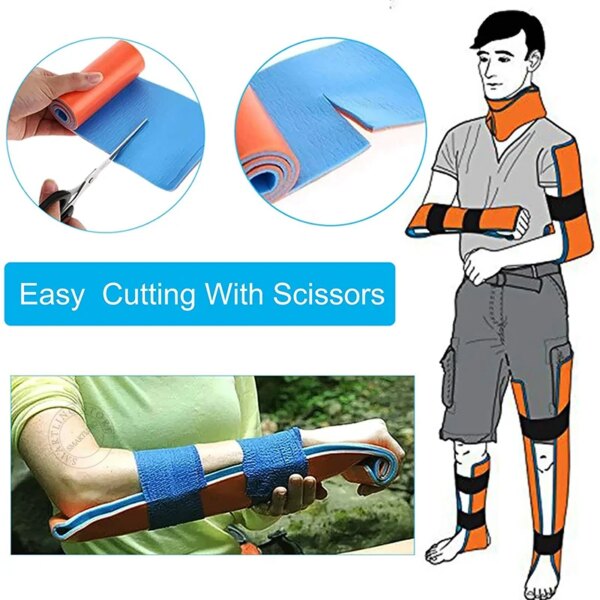 Emergency Fracture Splint Roll Leg Wrist Finger Bone Fixed Rescue Protection Outdoor Camping Survival First Aid Kits - Image 6