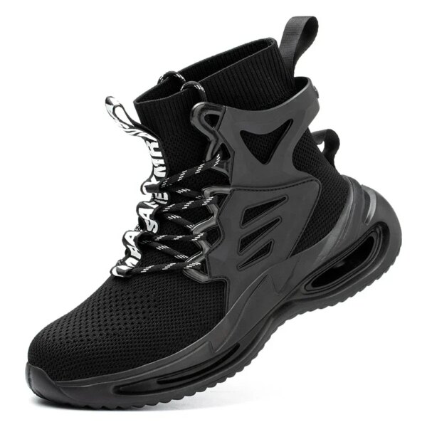 European Plus Size 50 Newest Design Men Wrok Safety Boots Anti-smash Steel Toe Cap Indestructible Construction Industry Shoes - Image 9