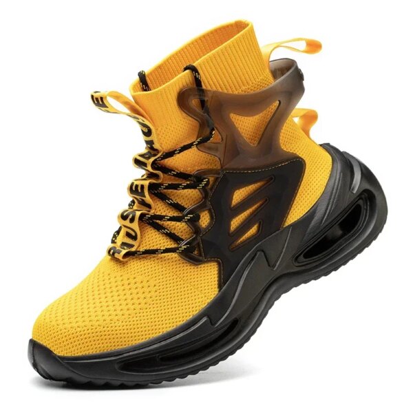 European Plus Size 50 Newest Design Men Wrok Safety Boots Anti-smash Steel Toe Cap Indestructible Construction Industry Shoes - Image 10