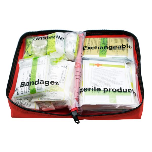 First Aid Kit DIN 13164 Emergency Medical First Aid Bag Car First Aid Kit with 31 EMT Items For Home Office Hiking Travelling - Image 4