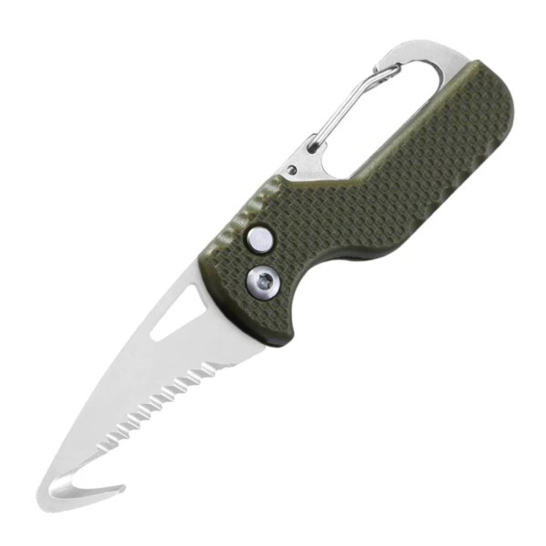 Folding Knife with Keychain Serrated Hook ,Pocket Hunting Knife,Outdoor Survival Knife,Camping, Fishing Knife - Image 12