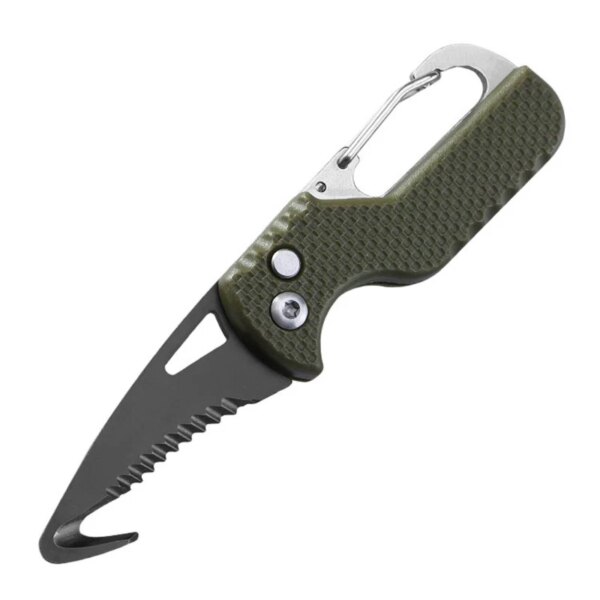 Folding Knife with Keychain Serrated Hook ,Pocket Hunting Knife,Outdoor Survival Knife,Camping, Fishing Knife - Image 7