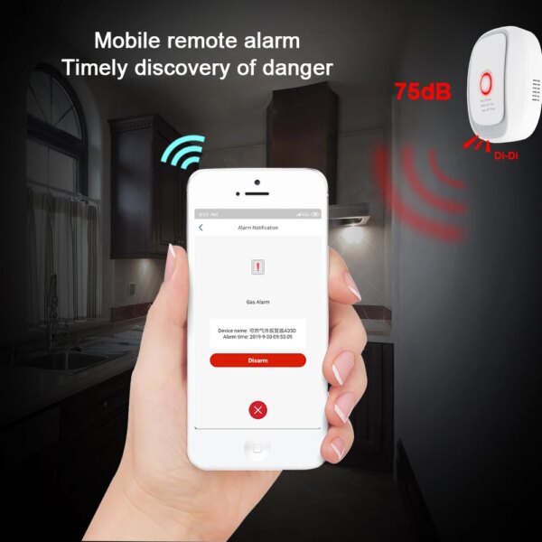 HEIMAN Zwave GAS lpg leak detector Z wave Fire Security Alarm system safety Z-wave Smart home Leakage sensor - Image 3