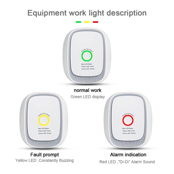 HEIMAN Zwave GAS lpg leak detector Z wave Fire Security Alarm system safety Z-wave Smart home Leakage sensor - Image 4