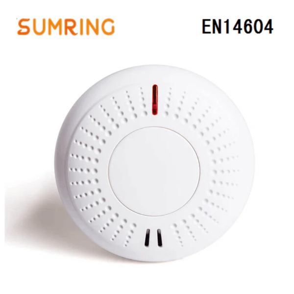 Independent Smoke Detector 10 Years Lifespan Battery Powered For Fire Home Safety, EN14604 Certificated