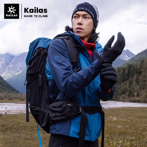 Kailas Outdoor Warm Mountaineering Clothes Men's Women's Windproof Waterproof Fleece Three In One Hiking Heated Jacket - Image 2