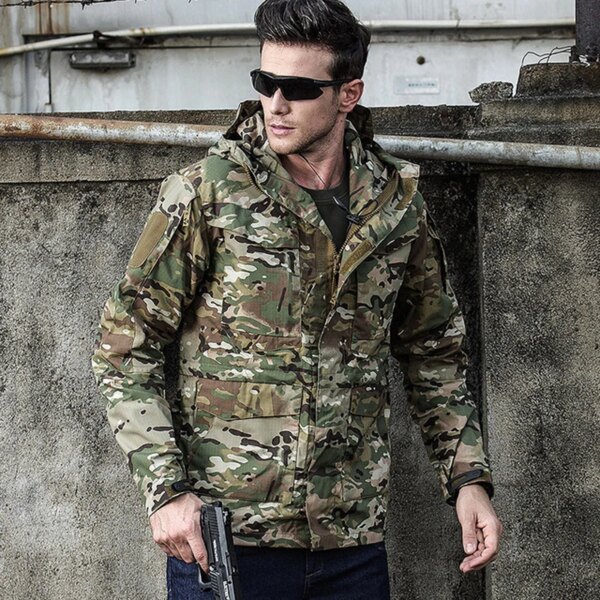 M65 Military Tactical Jackets Men Waterproof Windbreaker Jacket Male Hooded Coat Outdoor Fishing/Trekking Hiking Jackets - Image 4