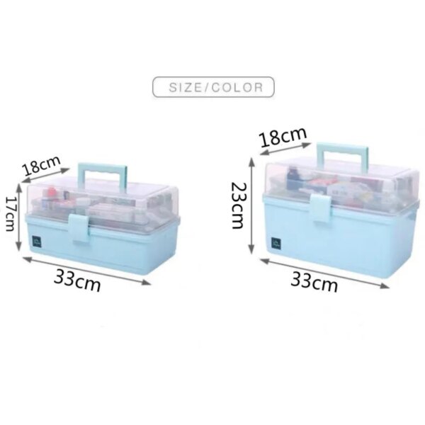 Medical Box Household Large-capacity Medical First Aid Box Medical Multi-layer Medicine Emergency Storage Box Household Box - Image 6