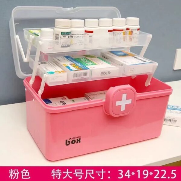 Medical Box Household Large-capacity Medical First Aid Box Medical Multi-layer Medicine Emergency Storage Box Household Box - Image 7