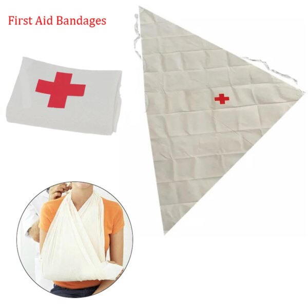 Medical Burn Dressing Bandage Triangular First Aid Kit Wrap Bandage Fracture Fixation Emergency Bandage Wound Care