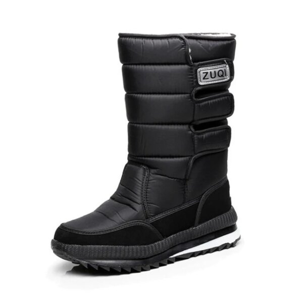 Men Boots Platform Woman Snow Boots for Men Thick Plush Waterproof Slip-resistant 2022 Winter Keep Warm Shoes Plus Size 34 - 47 - Image 2