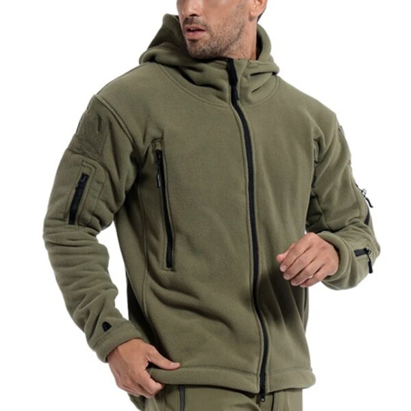 Men US Military Winter Thermal Fleece Tactical Jacket Outdoors Sports Hooded Coat Militar Softshell Hiking Outdoor Army Jackets - Image 3