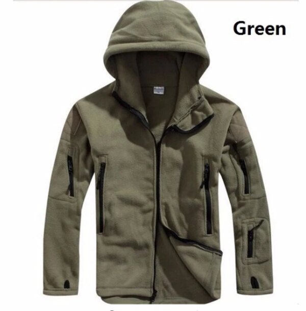 Men US Military Winter Thermal Fleece Tactical Jacket Outdoors Sports Hooded Coat Militar Softshell Hiking Outdoor Army Jackets - Image 9