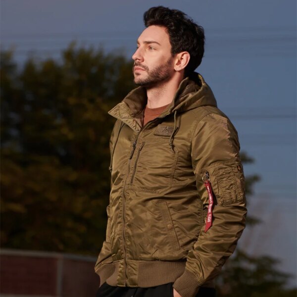 Men's winter very stylish waterproof and windproof jacket, insulated with sintepon - Image 2