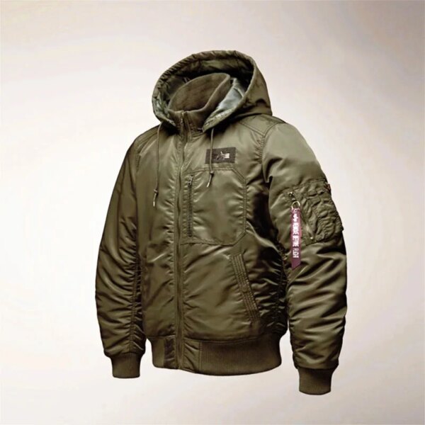 Men's winter very stylish waterproof and windproof jacket, insulated with sintepon - Image 9