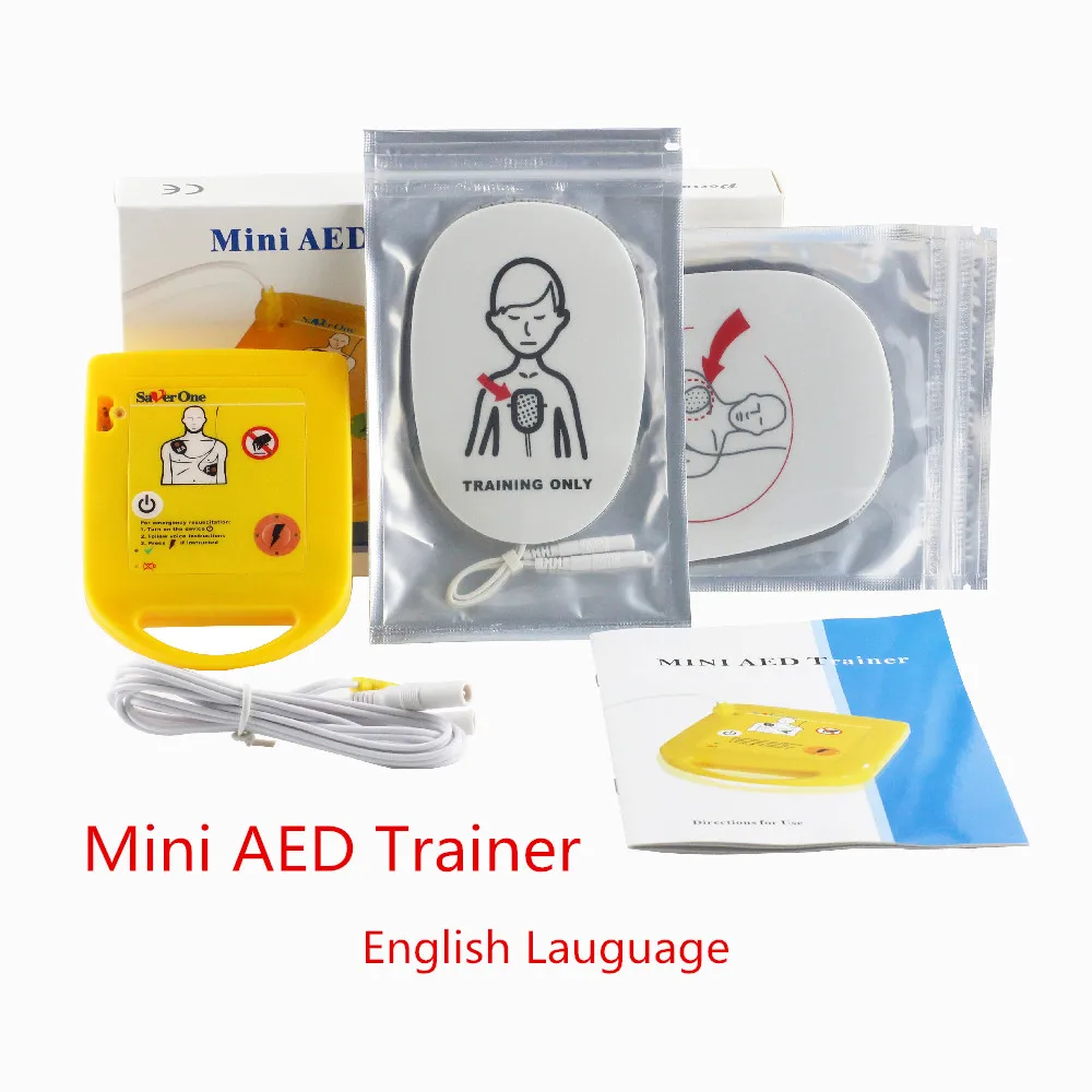 XFT-D0009 Mini AED Trainer - First Aid Training Machine With Adult/Child Pads (English)