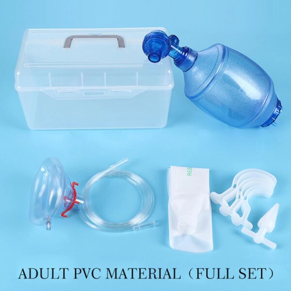 New Simple Respirator Resuscitator Oxygen Tube Mask Air-sac First Aid Kit Health Self-help Equipment Security Protection Supply - Image 11