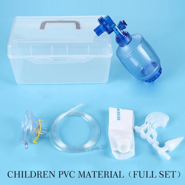 New Simple Respirator Resuscitator Oxygen Tube Mask Air-sac First Aid Kit Health Self-help Equipment Security Protection Supply - Image 9