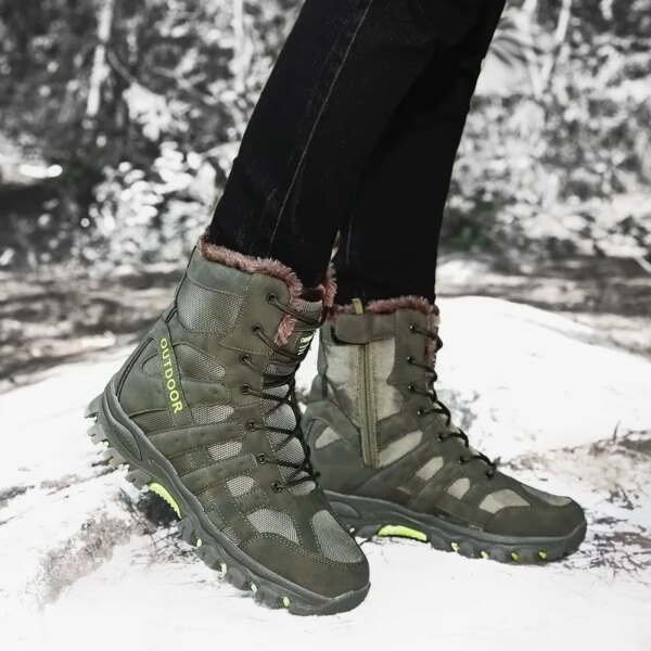 Outdoor Men Tactical Boots Army Boots Mens Military Desert Waterproof Work Safety Shoes Climbing Hiking Shoes Ankle Men Boots - Image 2
