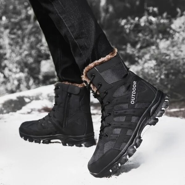 Outdoor Men Tactical Boots Army Boots Mens Military Desert Waterproof Work Safety Shoes Climbing Hiking Shoes Ankle Men Boots - Image 5