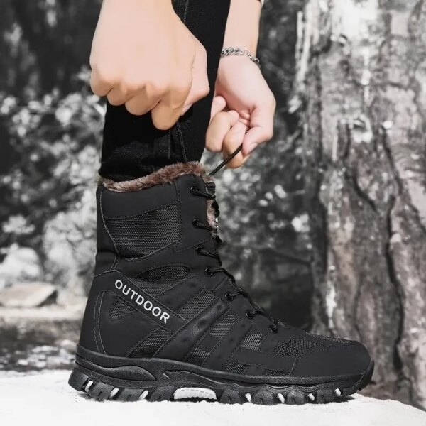 Outdoor Men Tactical Boots Army Boots Mens Military Desert Waterproof Work Safety Shoes Climbing Hiking Shoes Ankle Men Boots - Image 6