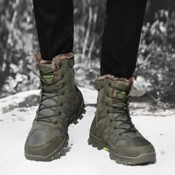 Outdoor Men Tactical Boots Army Boots Mens Military Desert Waterproof Work Safety Shoes Climbing Hiking Shoes Ankle Men Boots