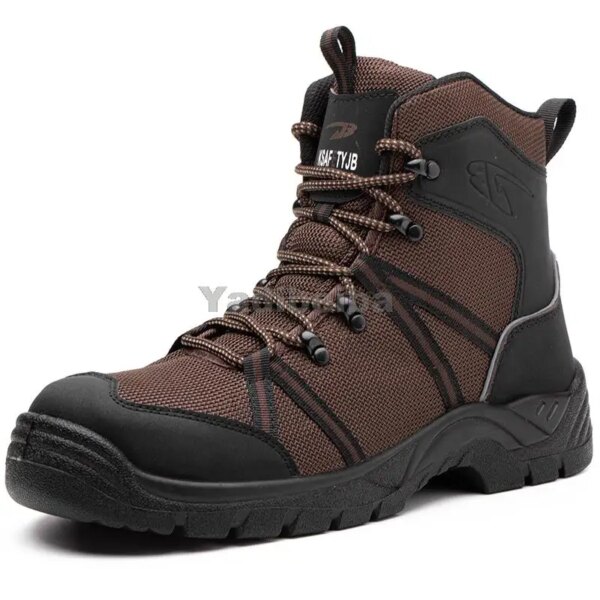 Outdoor Men Work Boots Safety Shoes Anti-puncture Safety Boot Work Steel Toe Shoes Indestructible Desert Combat Boots Protective - Image 21