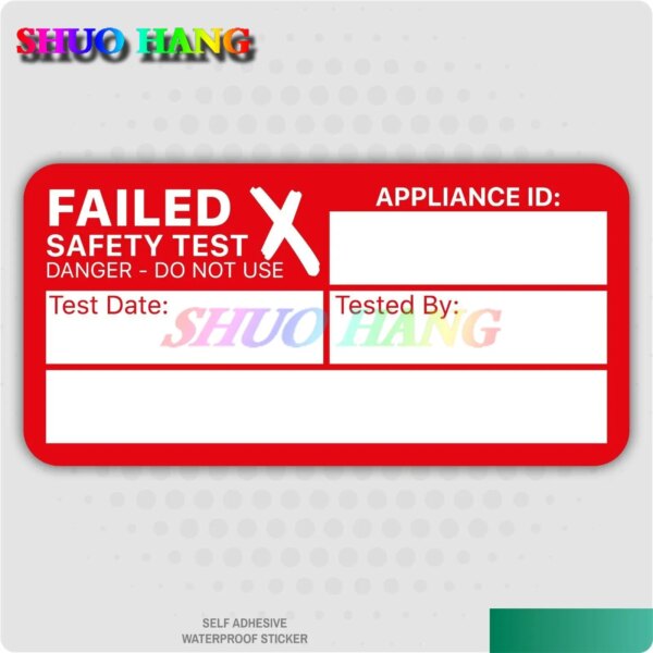 PAT Test Passed or Failed Stickers Electrical Safety Self Adhesive Labels  Vinyl Stickers Accessories - Image 3