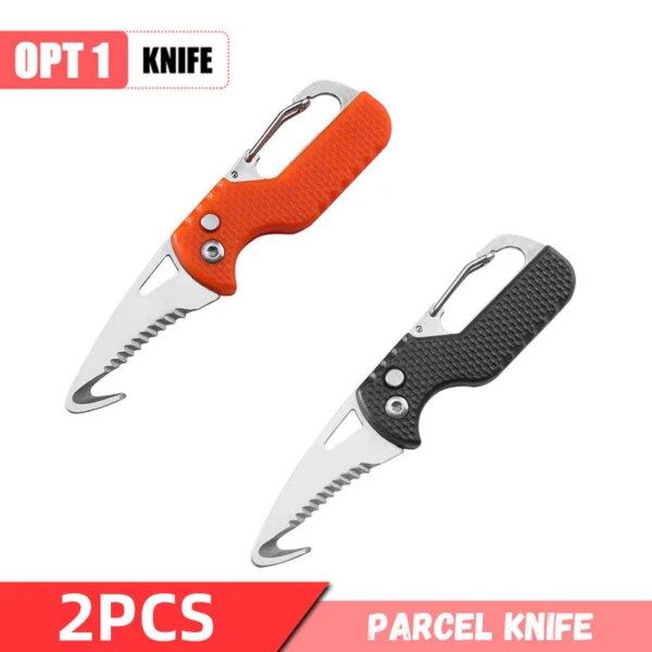 Portable Multifunctional Knife Stainless Open Express Parcel Strap Cutter Emergency Survival Tool,Carry-on Unpacking Box Opener - Image 16