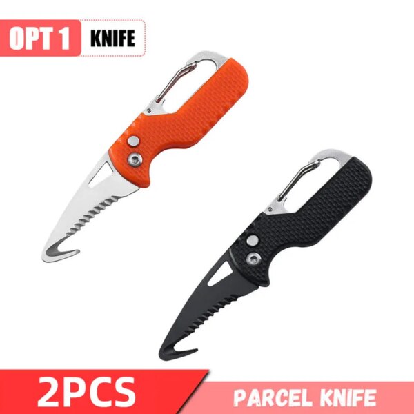 Portable Multifunctional Knife Stainless Open Express Parcel Strap Cutter Emergency Survival Tool,Carry-on Unpacking Box Opener - Image 17