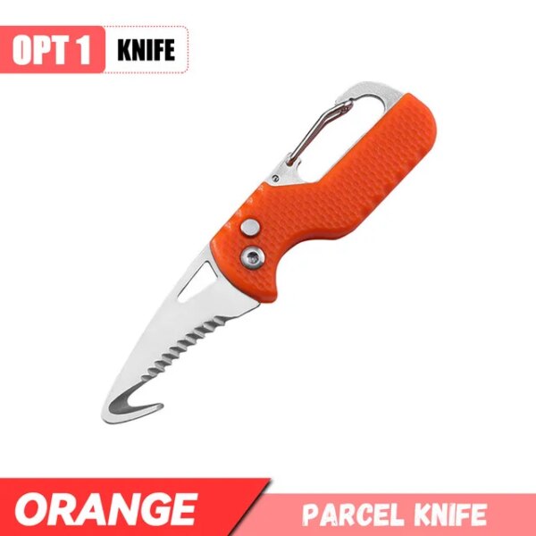 Portable Multifunctional Knife Stainless Open Express Parcel Strap Cutter Emergency Survival Tool,Carry-on Unpacking Box Opener - Image 9