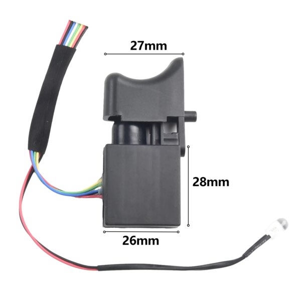 Power Tools Trigger Switch Drill Switch Electric Plastic + Metal Replacement Speed Switch Tool 7.2V-24V Accessories - Image 3